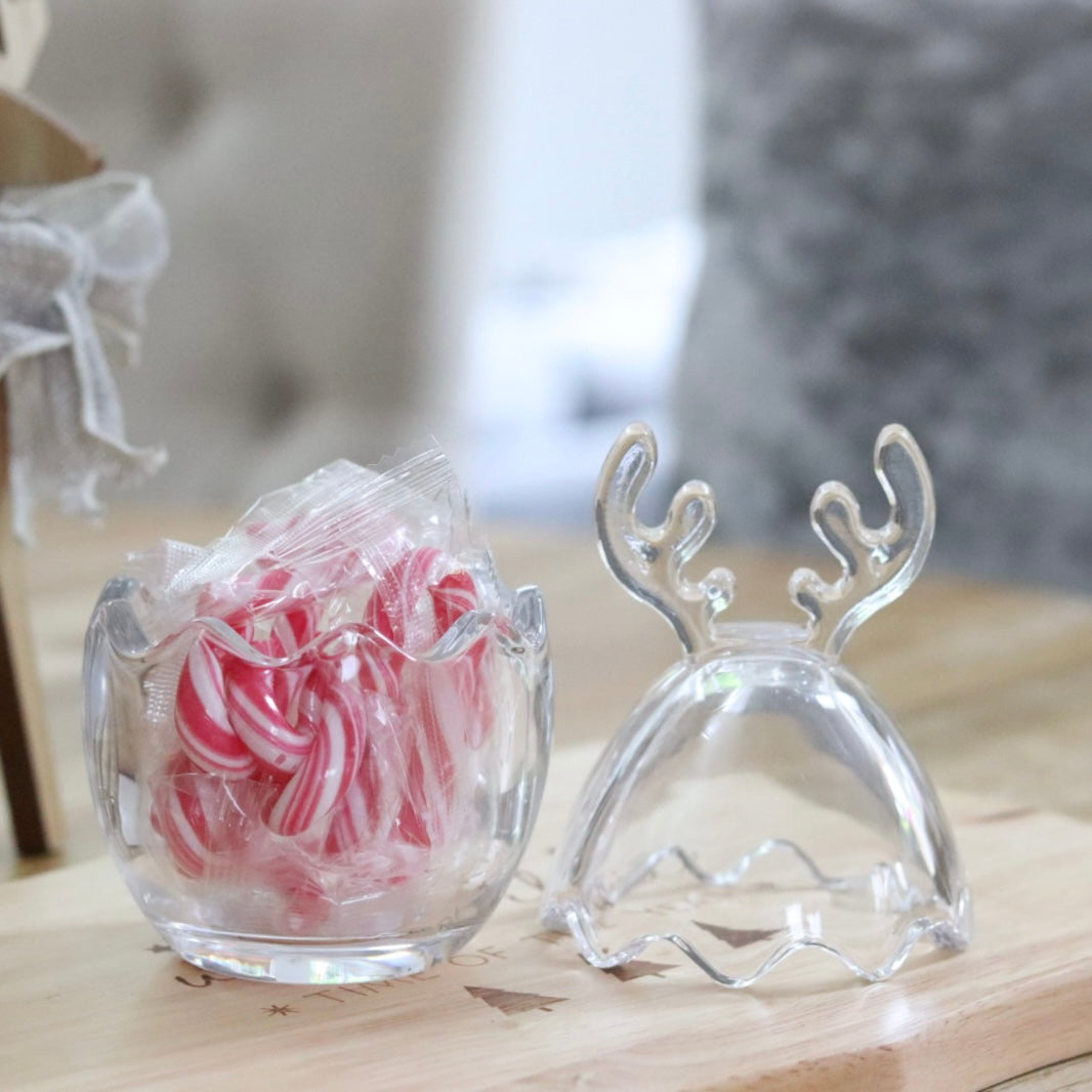 Reindeer Glass Jar