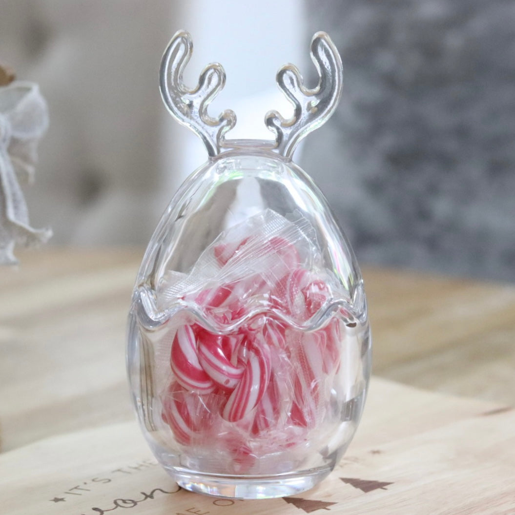 Reindeer Glass Jar